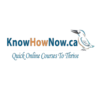 logo for KnowHowNow.ca, a course website containing quick online courses to help people thrive